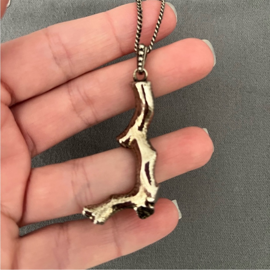 Alexander Mcqueen Silver Coral Necklace